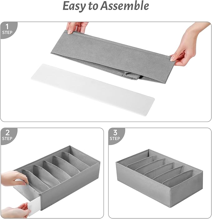 4 Packs T-shirt Drawer Organizers - Image 5