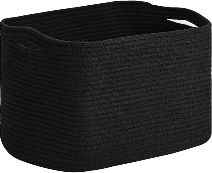 Woven Cotton Rope Storage Basket by ICERZCZ