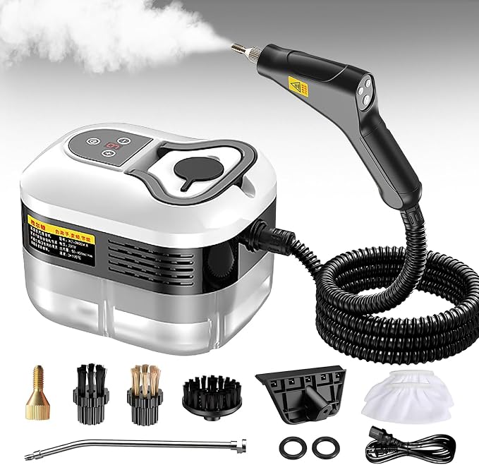 High Pressure Steam Cleaner, 2500W Portable High Temp Bathroom Power Steamer by SRGARHLLC