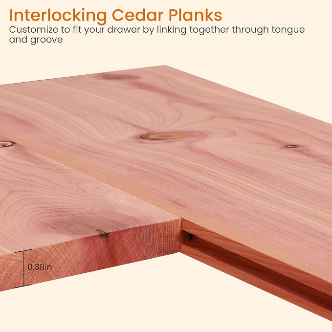 Homode Cedar Closet Liner Planks, Tongue and Groove, Aromatic Cedar Wood Panels - Image 3