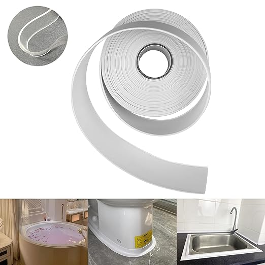 TOUSEA White Caulk Tape for Bathtub Self Adhesive, 1.5" x 19.7Ft sealant Caulk by TOUSEAHome