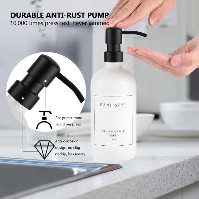 Thick Glass Soap Dispenser - Image 5
