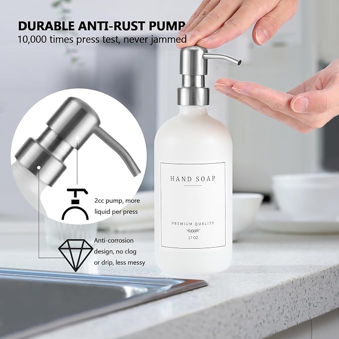 Thick Glass Soap Dispenser - Image 5
