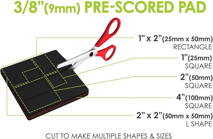 Slipstick GorillaPads 4 Inch Non Slip Furniture Gripper Pads Stops Sliding and - Image 5