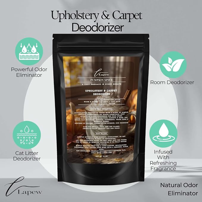 Pumpkin Spice Carpet Freshener Powder Value Size 36 oz | Powerful Odor - Image 3