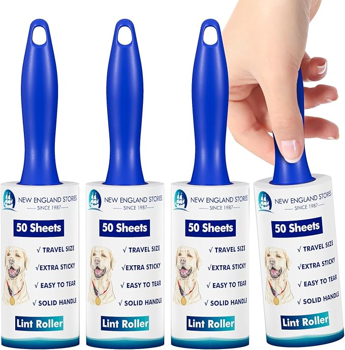 200 Sheets Mini Lint Rollers for Travel by NewEnglandStories