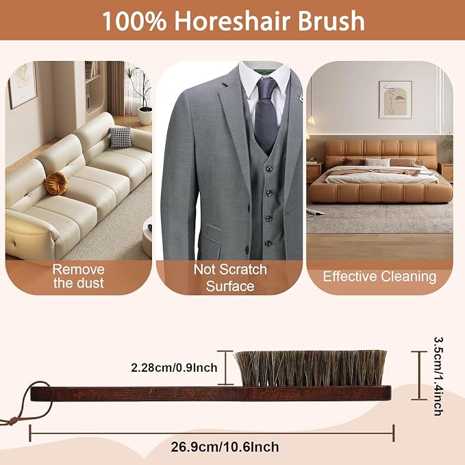 100% Horsehair Upholstery Brush - Image 6