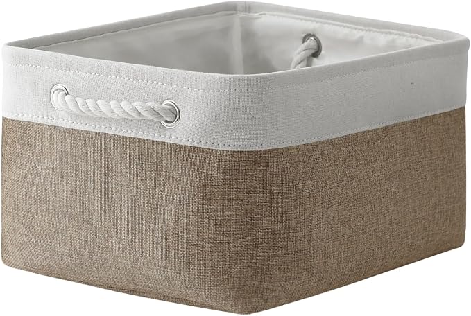 TheWarmHome Storage Basket for Organizing- 15.7x11.8x8.2 inch 1 Pack Fabric by TheWarmHome