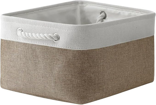 TheWarmHome Storage Basket for Organizing- 15.7x11.8x8.2 inch 1 Pack Fabric by TheWarmHome