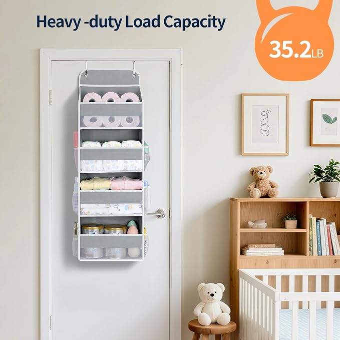 Yecaye Over The Door Organizer, Heavy Duty Hanging Organizers and Storage - Image 6