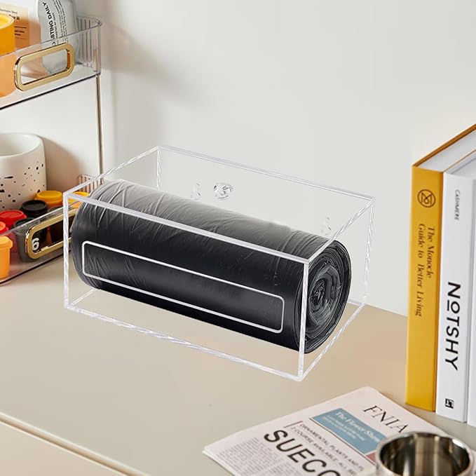 Trash Bag Organizer Dispenser, Acrylic Garbage Bag Holder Dispenser, Trash Bag - Image 5