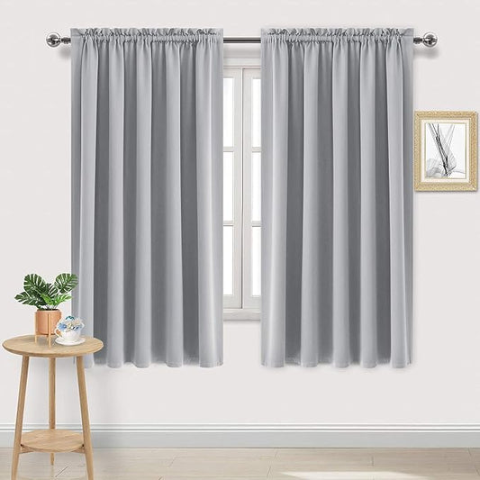 DWCN Blackout Curtains for Bedroom – Rod Pocket Thermal Insulated Noise by DWCN