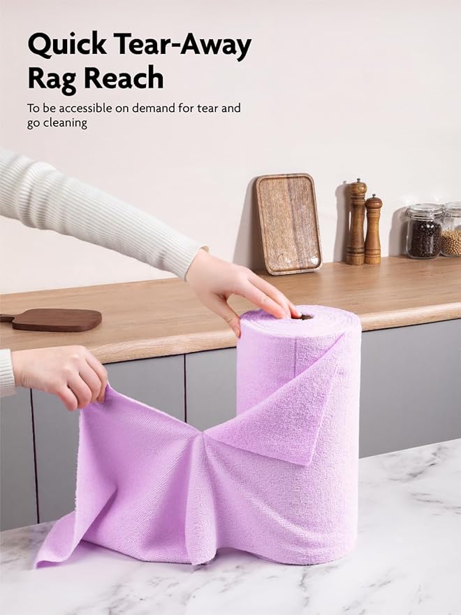 Fantasticlean Microfiber Cleaning Cloth Roll -75 pack, Tear Away Microfiber - Image 2