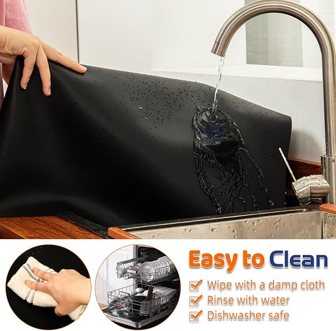 Warome Silicone Mat, 78.7”x 23.6” Heat Resistant Mats - Image 5