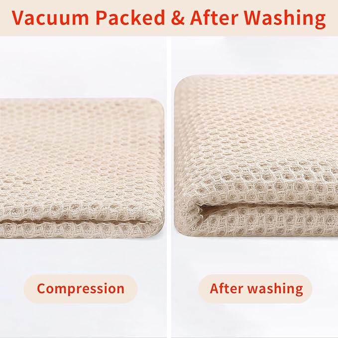 Homaxy 100% Cotton Waffle Weave Kitchen Dish Towels, Ultra Soft Absorbent Quick - Image 7
