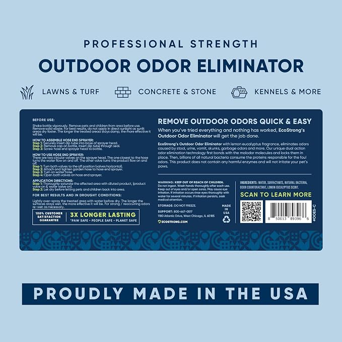 Eco Strong Outdoor Odor Eliminator Outside Dog Urine Enzyme Cleaner Powerful Pet - Image 8