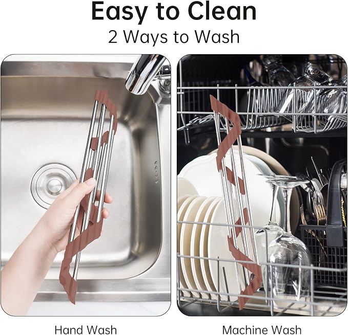 Tomorotec Triangle Roll-Up Dish Drying Rack - Image 5