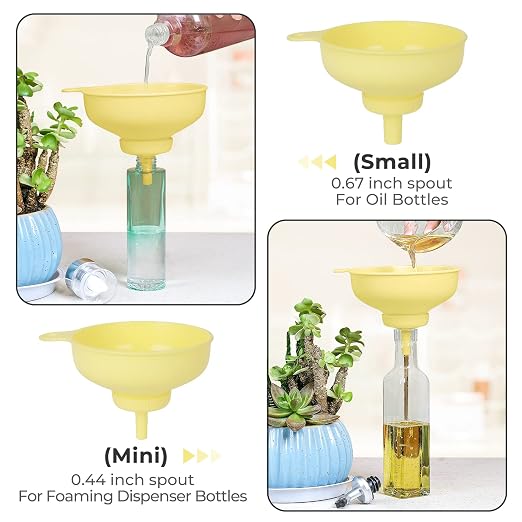 Wide Mouth Kitchen Funnel, Food Grade Plastic Cooking Canning Funnel - Image 3