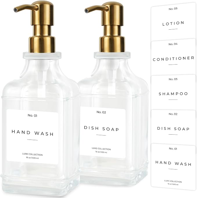 Emerson Essentials Soap Dispenser, Dish Soap Dispenser, Soap Dispenser Bathroom by Emerson+Essentials