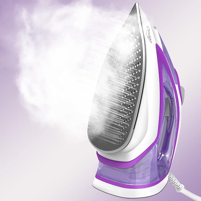 Steam Iron for Clothes, 1750W Iron by OMAIGA