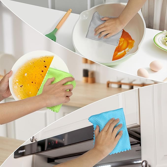AIDEA Microfiber Glass Cleaning Cloth 12PK, Lint Free Cloth Polishing Cleaning - Image 3