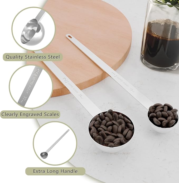 1PCS 1 Tablespoon Coffee Scoop, One tbsp Stainless Steel Scooper - Image 3
