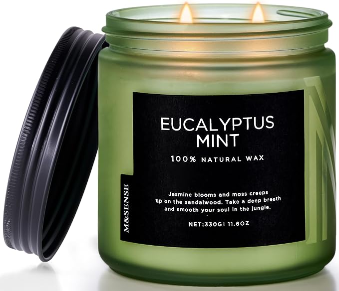 M&SENSE Eucalyptus & Mint Soy Candles by MSENSE