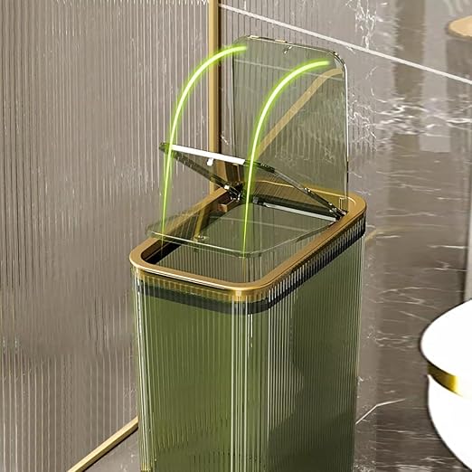 Transparent Trash Can, Bathroom Trash Cans - Image 6