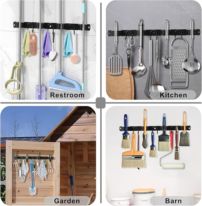 Mop Broom Holder Wall Mount - Image 8