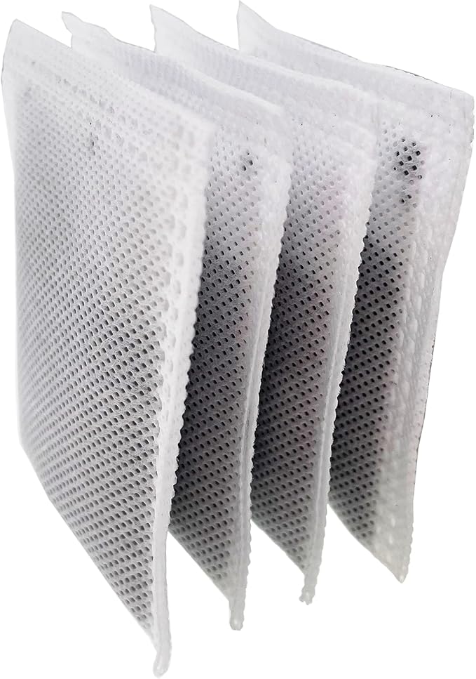 4 Pack Compact Activated Charcoal Odor Absorbing Filter Smaller Refill - Image 2
