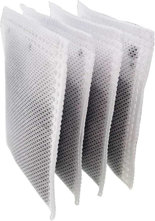 4 Pack Compact Activated Charcoal Odor Absorbing Filter Smaller Refill - Image 2
