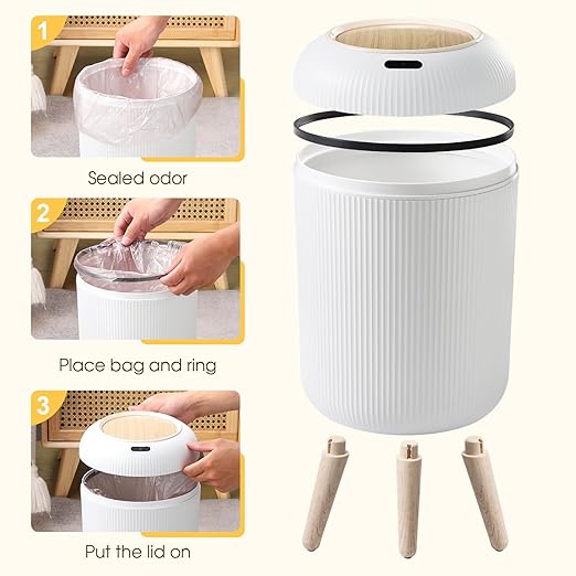 Automatic Motion Sensor Bathroom Trash Can - Image 5