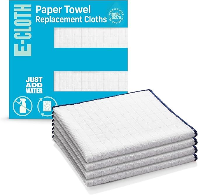 E-Cloth Reusable Paper Towel Replacement Cloth, Premium Microfiber Cleaning by E-Cloth