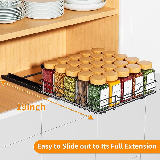RCHYFEED Pull Out Spice Rack Organizer - Image 4