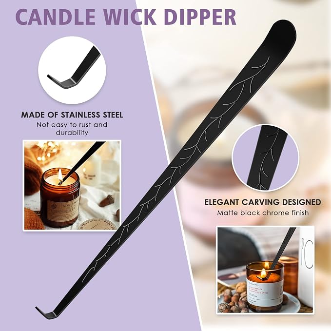 5 in 1 Candle Accessory Set, Candle Wick Trimmer Cutter, Candle Wick Dipper - Image 5
