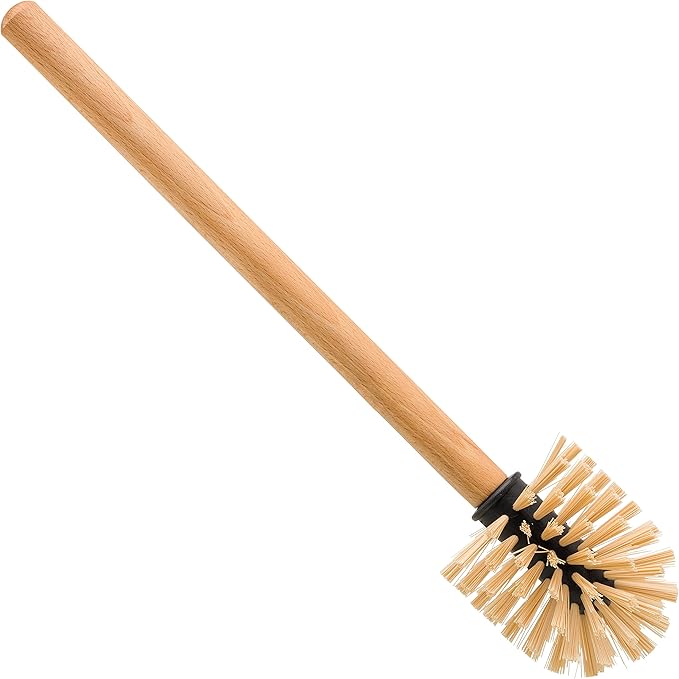 Redecker White Coated Metal Toilet Brush Set - Image 2