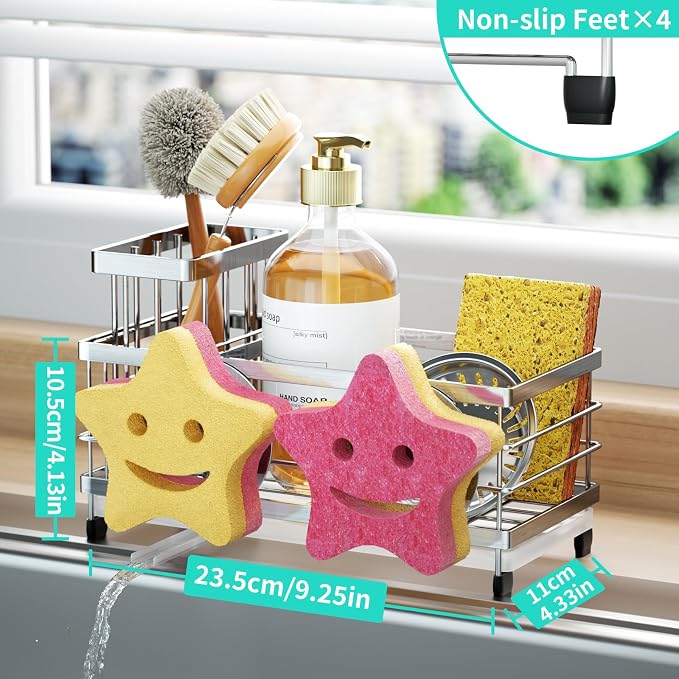 HapiRm Sink Caddy Sponge Holder - Image 5