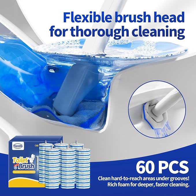 60PCS Toilet Wand Refills Compatible - Image 5