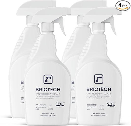 BRIOTECH Sanitizer Disinfectant Hypochlorous Spray, Kill 99.99% of Viruses & by BRIOTECHUSA
