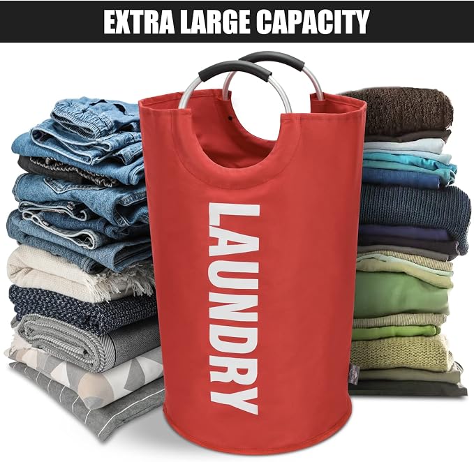 DOKEHOM 125L X-Large Collapsible Washing Laundry Basket Bag - Image 6