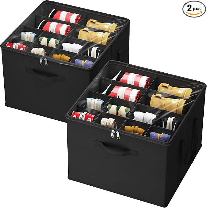 Lifewit Shoe Storage Organizer for Closet Fits 12-16 Pairs, Fabric Large Shoe by Lifewit