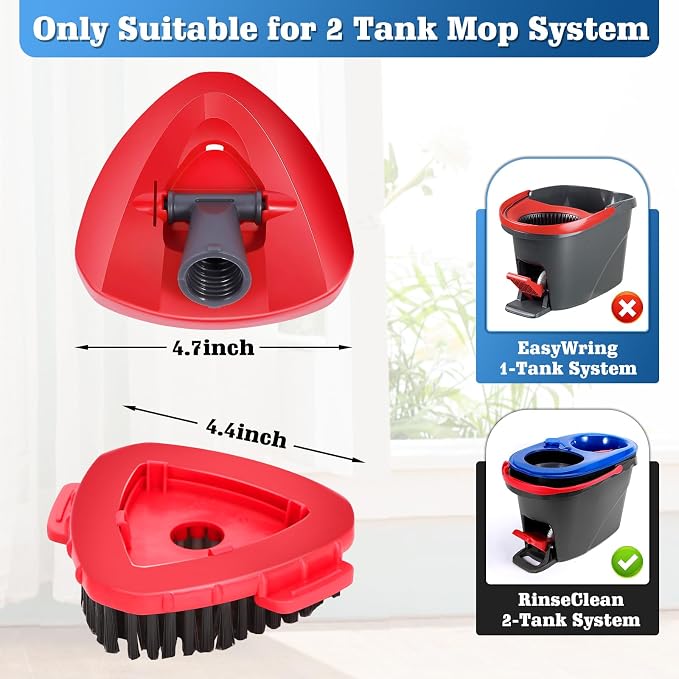 4 Pack Spin Mop Replacements Heads Compatible - Image 3
