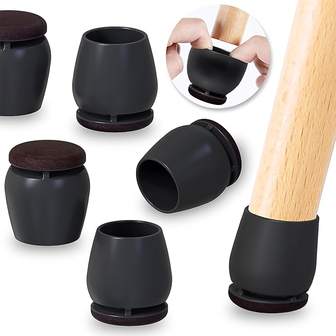 Ezprotekt 24 Pcs Round Silicone Chair Leg Floor Protectors by VisittheEzprotekt