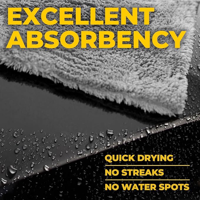 Edgeless Microfiber Towels for Cars – 6pk - Image 3