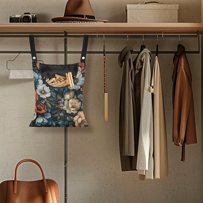 Art Flowers Clothes Pin Bag Holder - Image 5