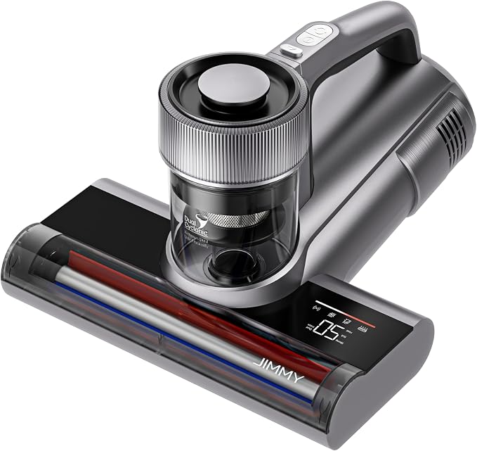 Jimmy WB81 Mattress Vacuum Cleaner, Upgraded Roller Brush, Smart Dust Sensor LED by JimmyBedVacuumCleaner