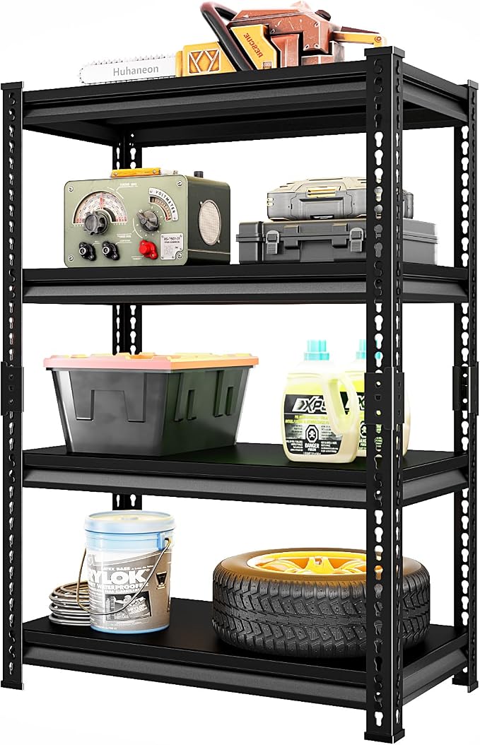 Adjustable Garage Storage Shelves, 35.4''W Garage Shelving Heavy Duty Loads - Image 8