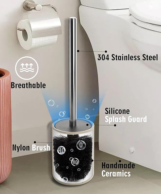 Ceramic Toilet Brush & Holder Set - Image 2