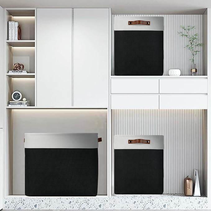 DULLEMELO Fabric Storage Baskets 3 Pack - Image 6