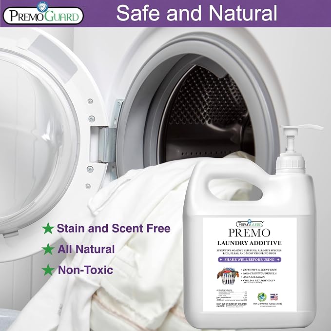 Premo Guard Bed Bug, Mite & Lice Laundry Detergent Additive 128 oz – Child & - Image 5